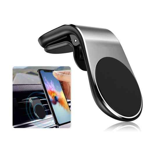 Soporte universal negro con clip de ventilación de aire para