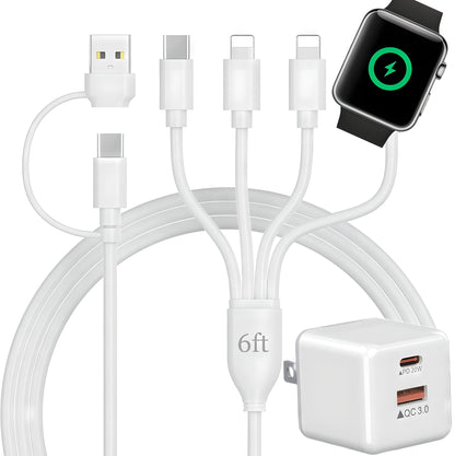 Apple Watch Cargador USB C con enchufe de pared rápido PD de