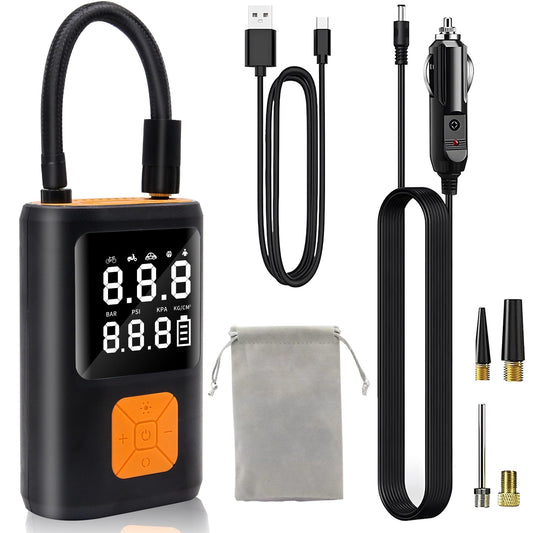Tire Inflator Portable Air Compressor, 150PSI Cordless Smart
