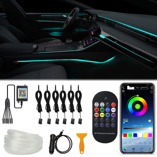 WEBUPAR - Luces interiores para automóvil, accesorios 5 en 1