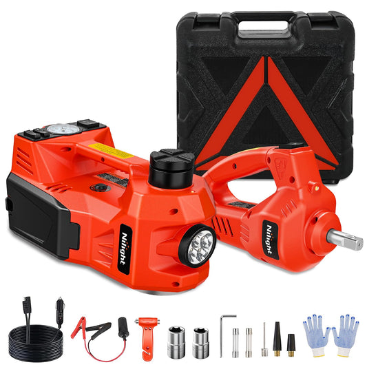 Nilight Kit de gato eléctrico para automóvil hidráulico de 5