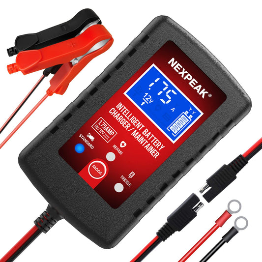 Cargador de batería de coche de 1.75 amperios, cargador de b