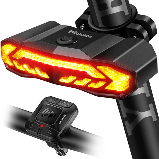 WSDCAM Luz inteligente para bicicleta con señales de giro, l