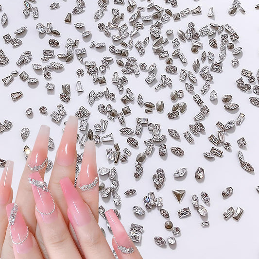 SILPECWEE Diamantes de imitación brillantes de circón para u