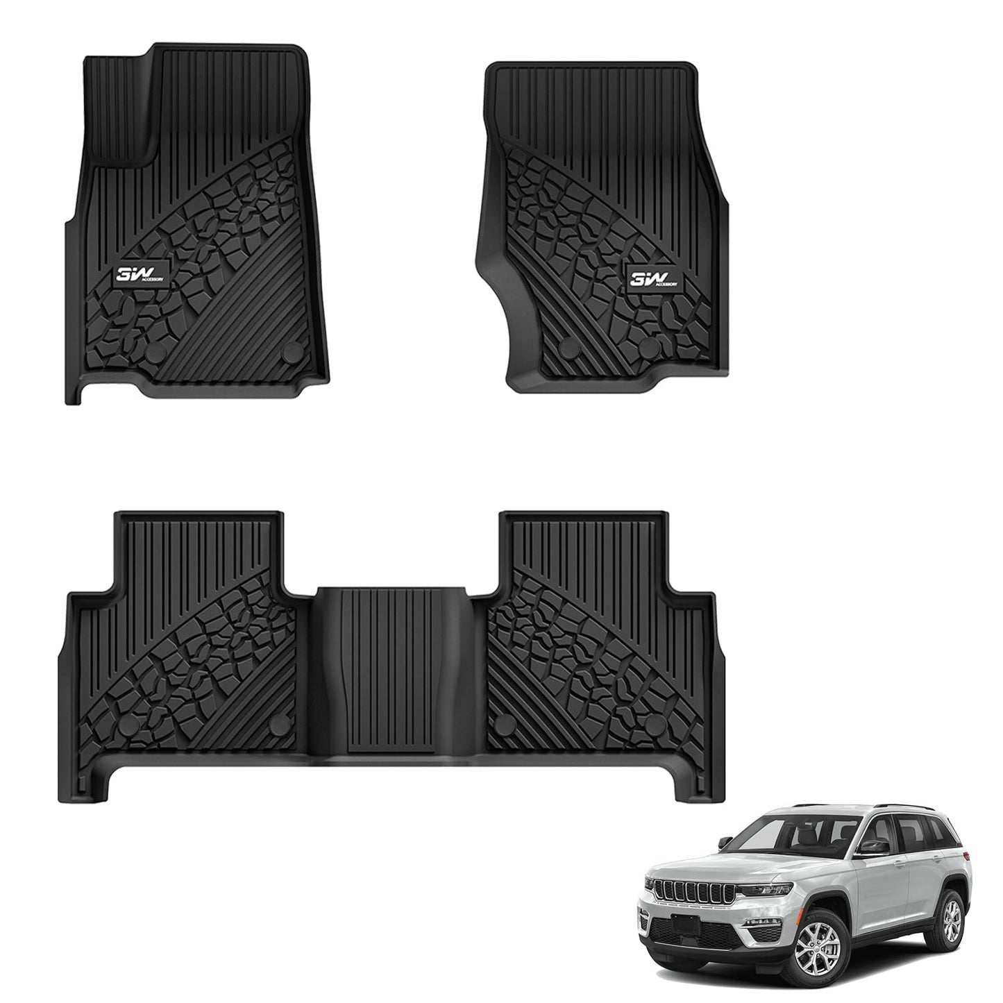 3W Alfombrillas para Jeep Grand Cherokee 2022-2025 (no L o W