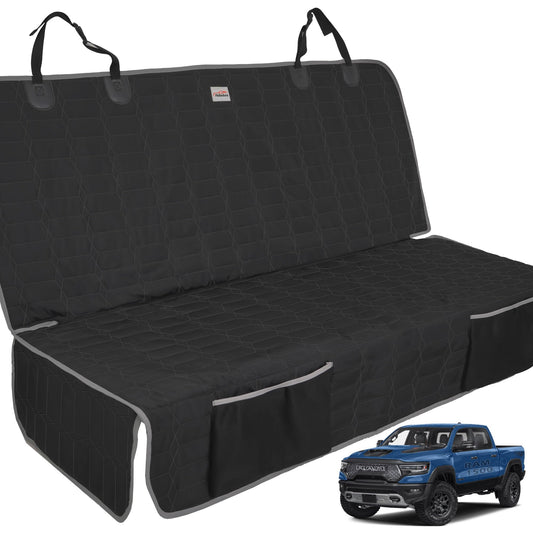 Funda de asiento de coche para perro para asiento trasero, f