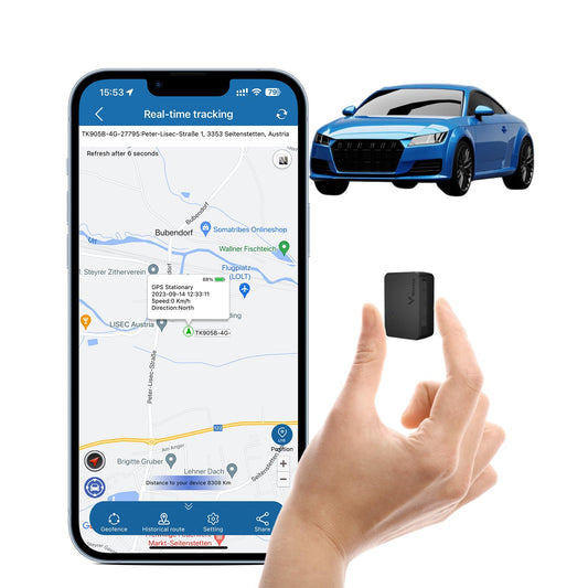 Rastreador GPS pequeño para vehículos magnético de 60 días d