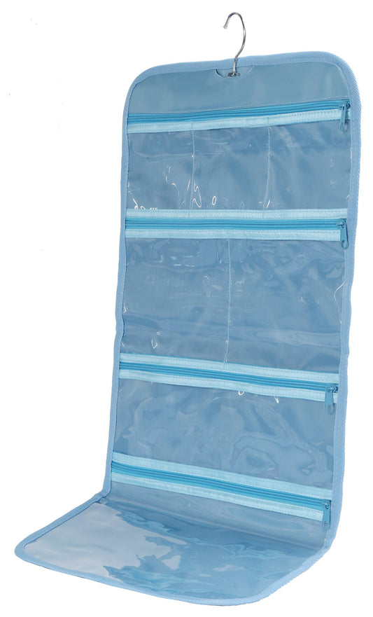 Neceser de viaje plegable transparente para colgar y guardar