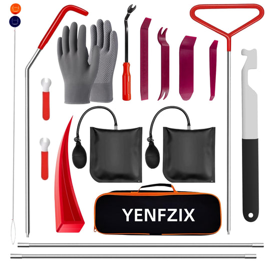 Kit de herramientas para coche, 22 PCS (negro)