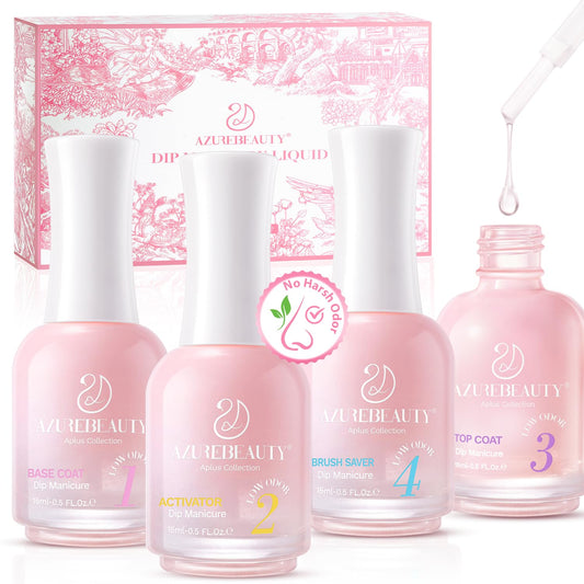 AZUREBEAUTY Juego líquido de polvo de inmersión, 4 piezas, b