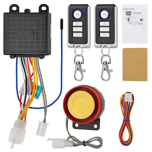 Sistema de seguridad de alarma antirrobo para motocicleta, c