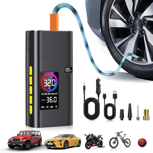 Inflador de neumáticos de 180 PSI, compresor de aire portáti