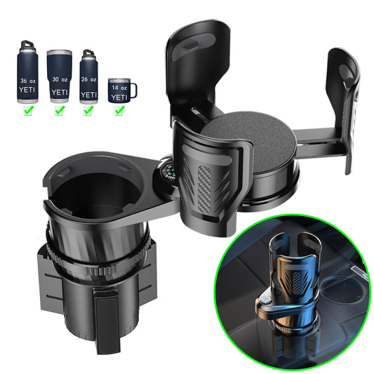 Expansor multifuncional de portavasos 2 en 1 para automóvil,