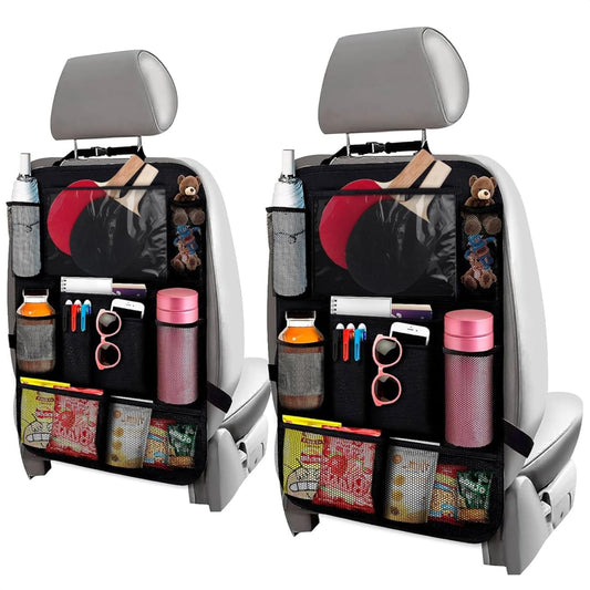 Organizador de asiento trasero de automóvil de 2 piezas, org