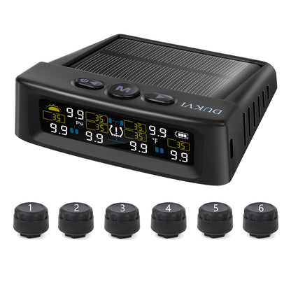 Sistema de monitoreo de presión de neumáticos RV con cargado