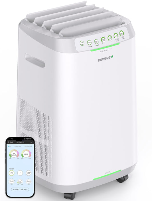 Nuwave OxyPure Zero - Purificador de aire inteligente, gran