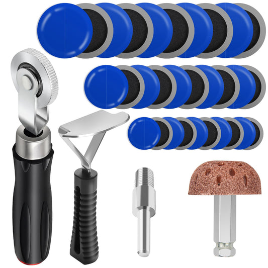Kit de 30+3 rodillos de parche de neumáticos, herramienta de