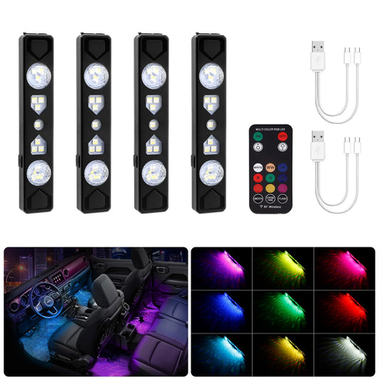 Luces LED inalámbricas para interior del automóvil, iluminac