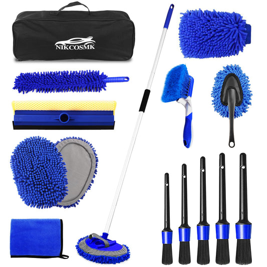 Kit de cepillo de lavado de automóvil de 62 pulgadas con man
