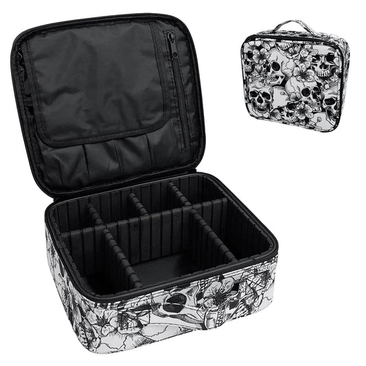 9CH Organizador de bolsas de maquillaje góticas, estuche de
