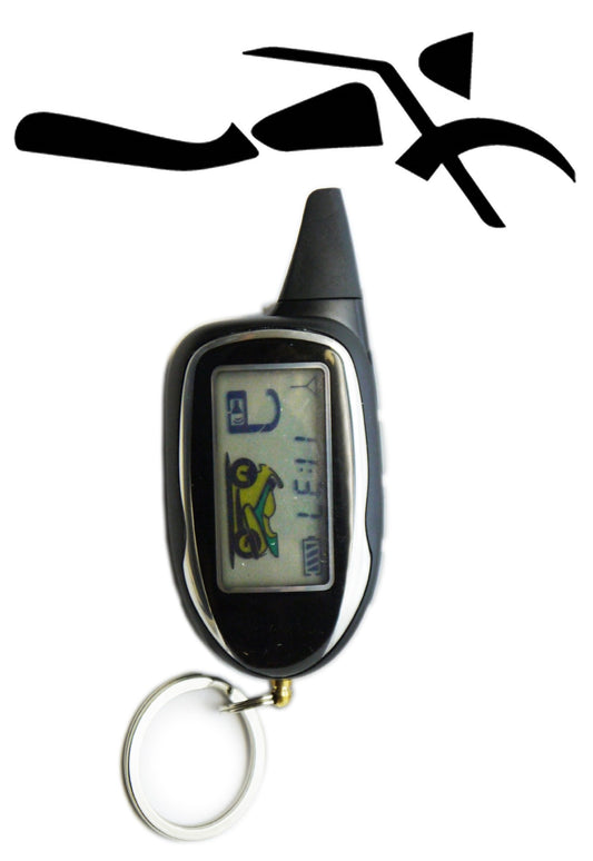 Sykik Rider - Alarma de motocicleta de 2 vías con control re