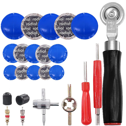 Kit de 70 parches de neumáticos resistente, kit de parche de