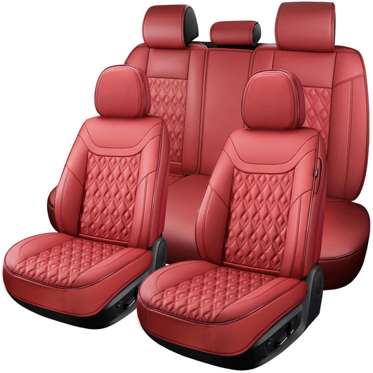 Fundas de asiento de piel sintética, 5 asientos, universales
