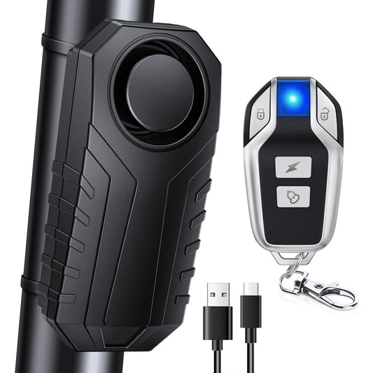 Onvian Alarma de bicicleta recargable mejorada, sensor de mo