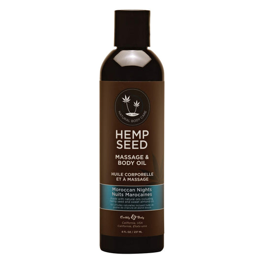 Aceite corporal y de masaje de semillas de cáñamo, 8 onzas l