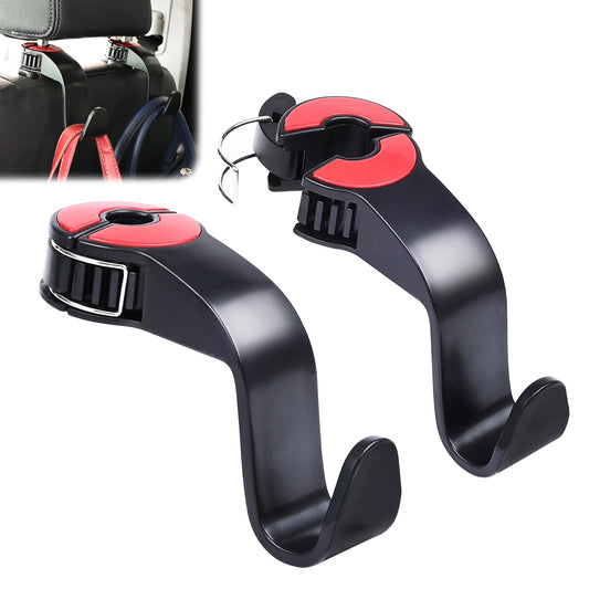 Amooca Ganchos para asiento de automóvil con cerrojo ajustab