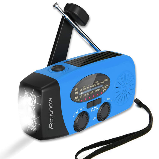 Radio solar iRonsnow IS-088+ con manivela para sintonizar AM
