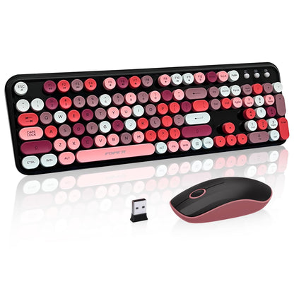 Teclado y mouse inalámbricos, bonito teclado inalámbrico ret