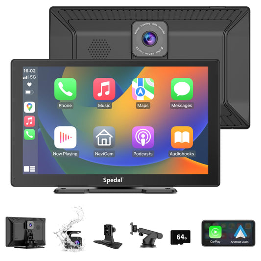 Spedal CL811 - Pantalla de juego para automóvil con cámara d