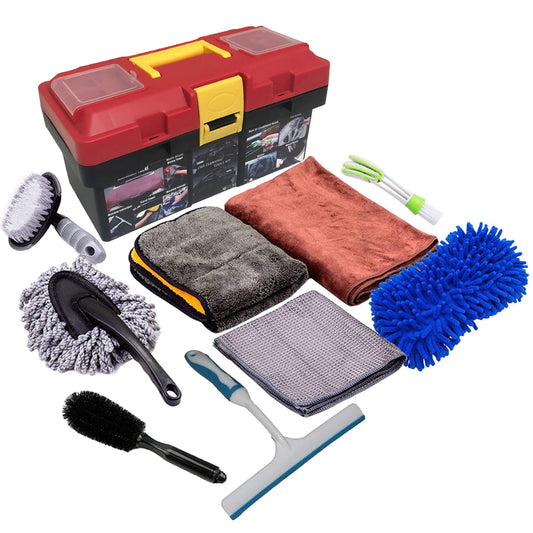 Kit de herramientas de limpieza de automóviles, kit de herra