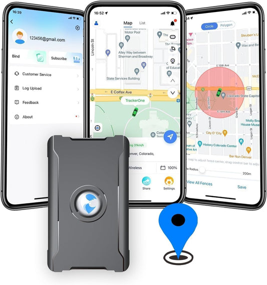 Rastreador GPS para vehículos, autos, batería de larga durac