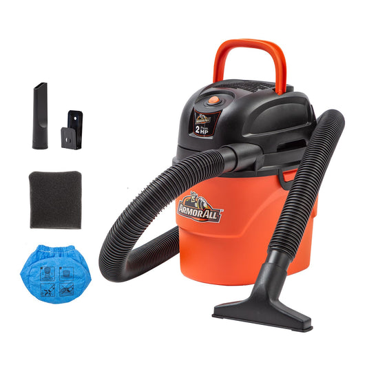 Armor All AA155 - Aspiradora portátil de 1.5 galones y 2 HP
