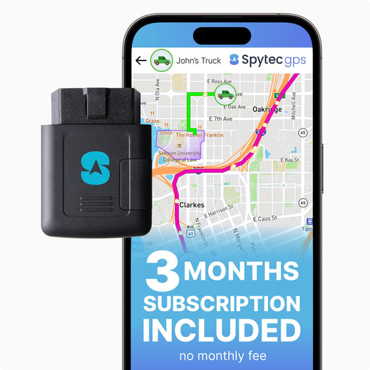 Spytec - Rastreador de automóvil GPS enchufable con 3 meses