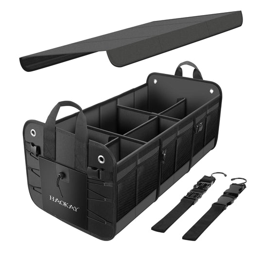 HAOKAY Organizador de maletero de automóvil con tapa, resist