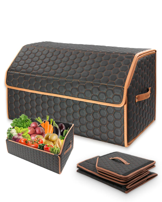 Organizador plegable de maletero para almacenamiento de auto