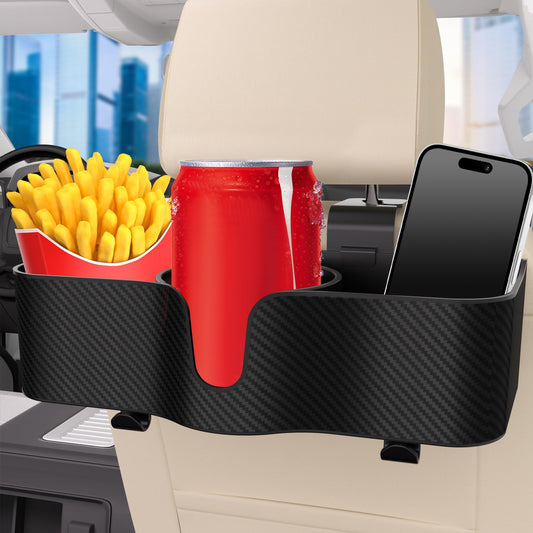 Organizador de asiento trasero para reposacabezas con portav