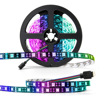 SUPERNIGHT Tira de luces LED RGB 5050, 16.4 pies, 300 LED, l