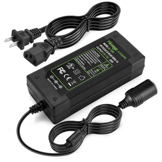 Facmogu Convertidor de automóvil de 60 W, 12 V, 5 A, CA 100-