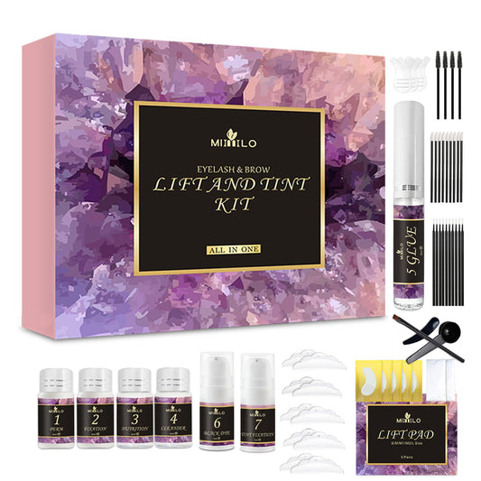 Kit de elevación de pestañas y kit de laminación de cejas, k