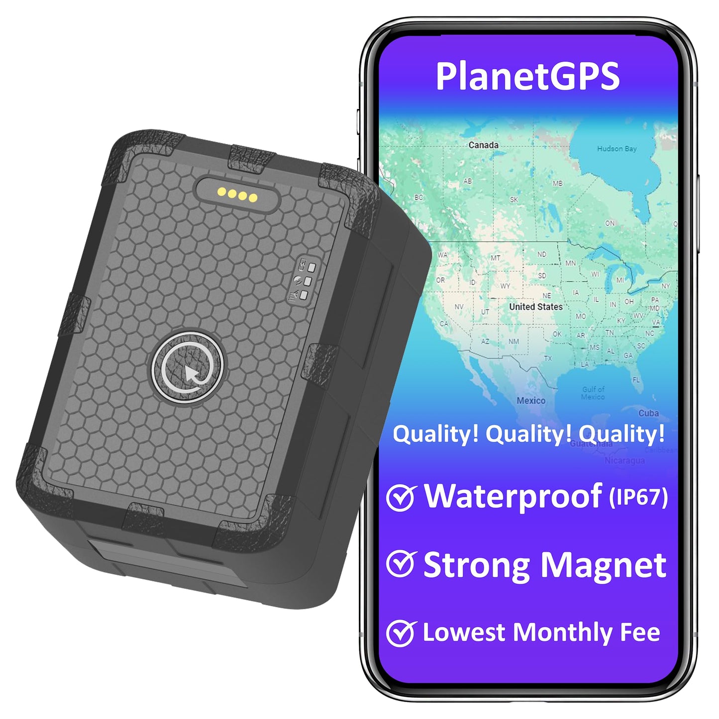 (Júpiter) - Rastreador GPS magnético impermeable para vehícu