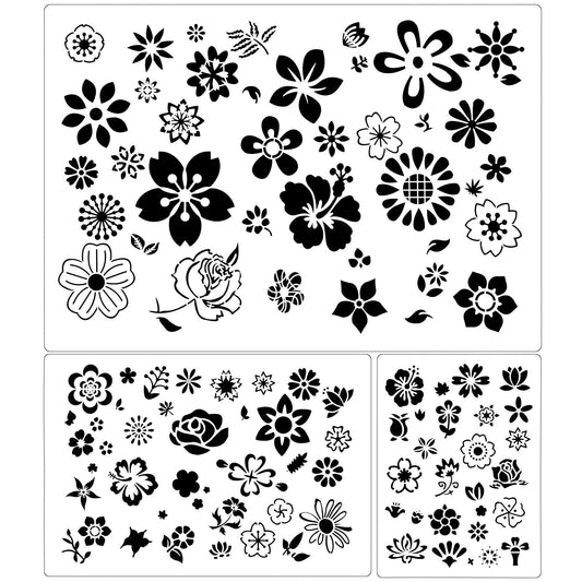 Zonon Plantilla de plantilla de 3 piezas, plantilla de pintu