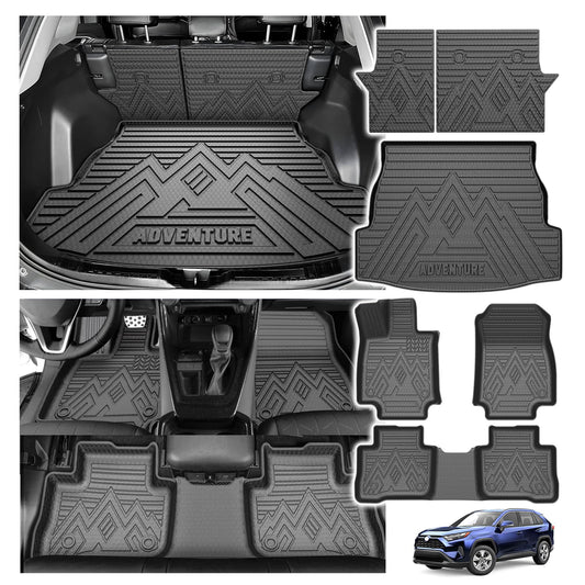 Powerty Tapete de suelo para Toyota RAV4 2019-2025, tapete d