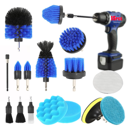 Kit de limpieza de coche de 15 piezas, kit de detallado inte
