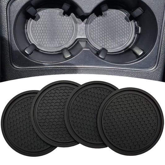 Paquete de 4 posavasos hexagonales para automóvil (2.75 pulg