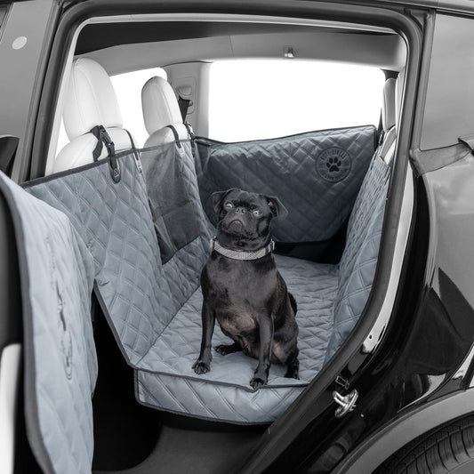 Hamaca para perro para asiento trasero de automóvil con prot