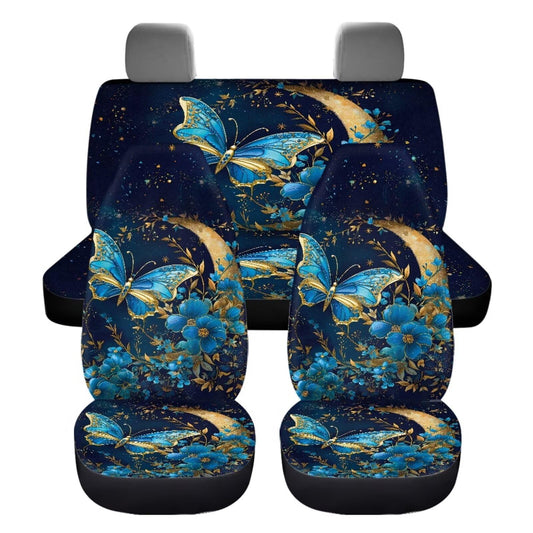 KEIAHUAN Fundas de asiento de coche con diseño de mariposa a